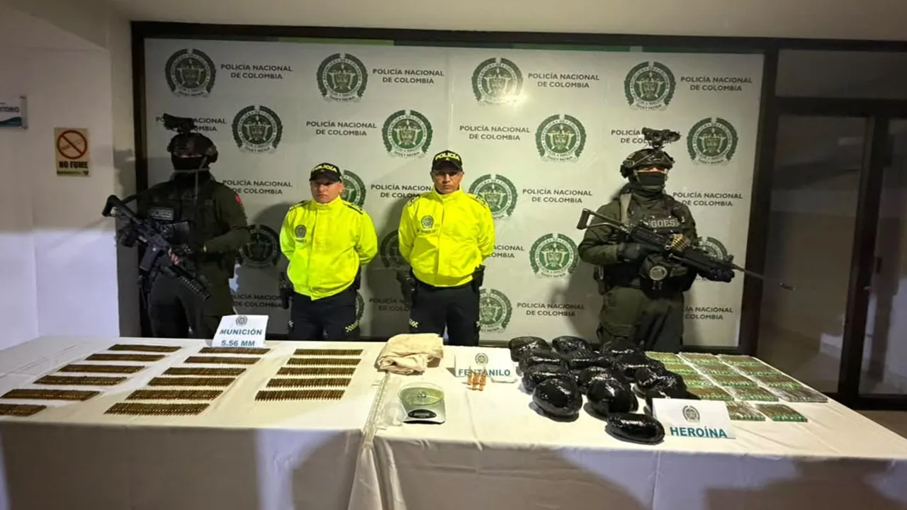 Fentanilo en Colombia incautado en Nariño.